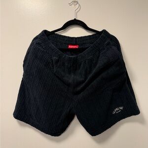 Supreme Textured Black Men's Shorts